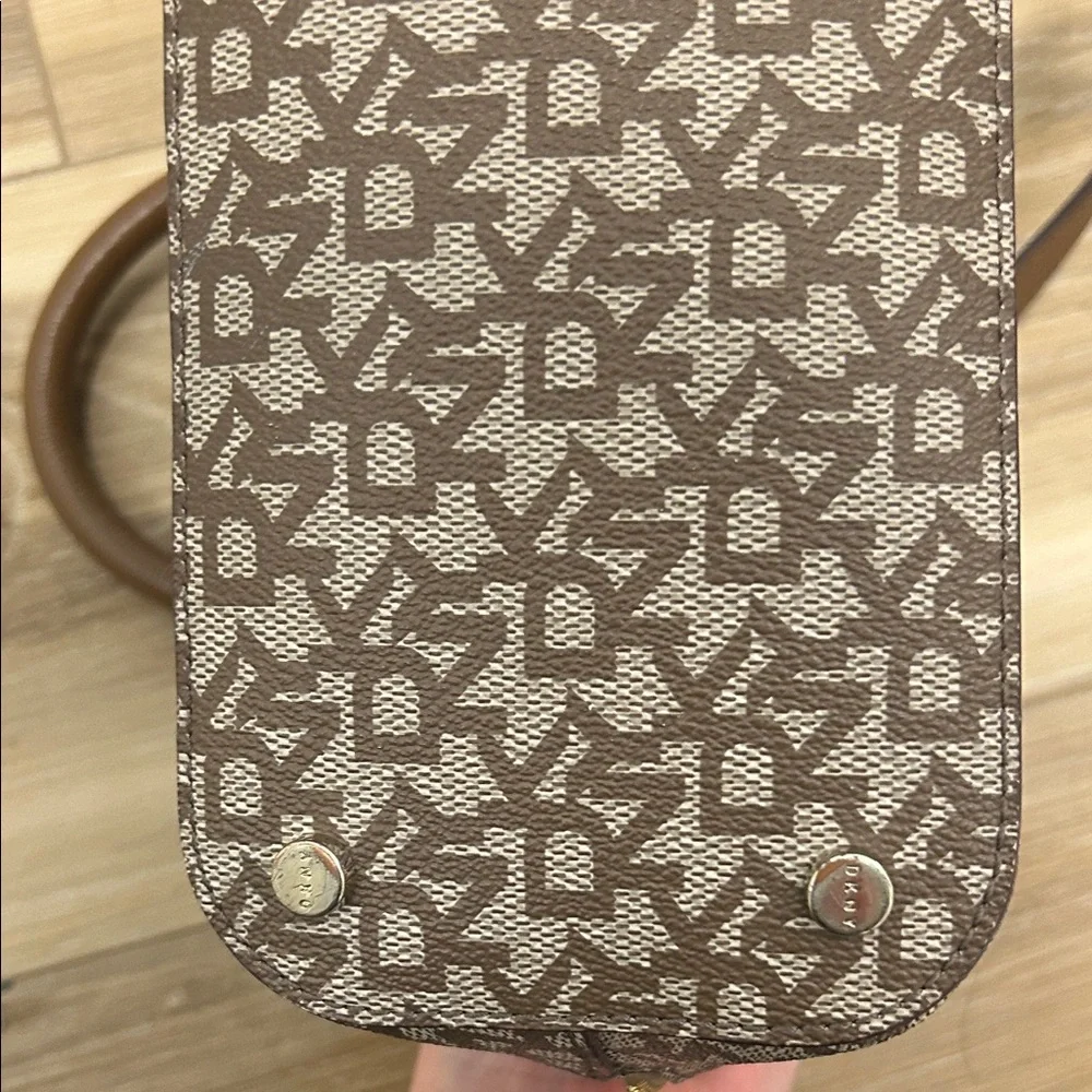 DKNY Brown Patterned Crossbody Bag - Picture 4 of 5